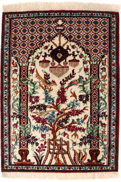 Qom seda Alfombra 57x77cm - Alfombra persa