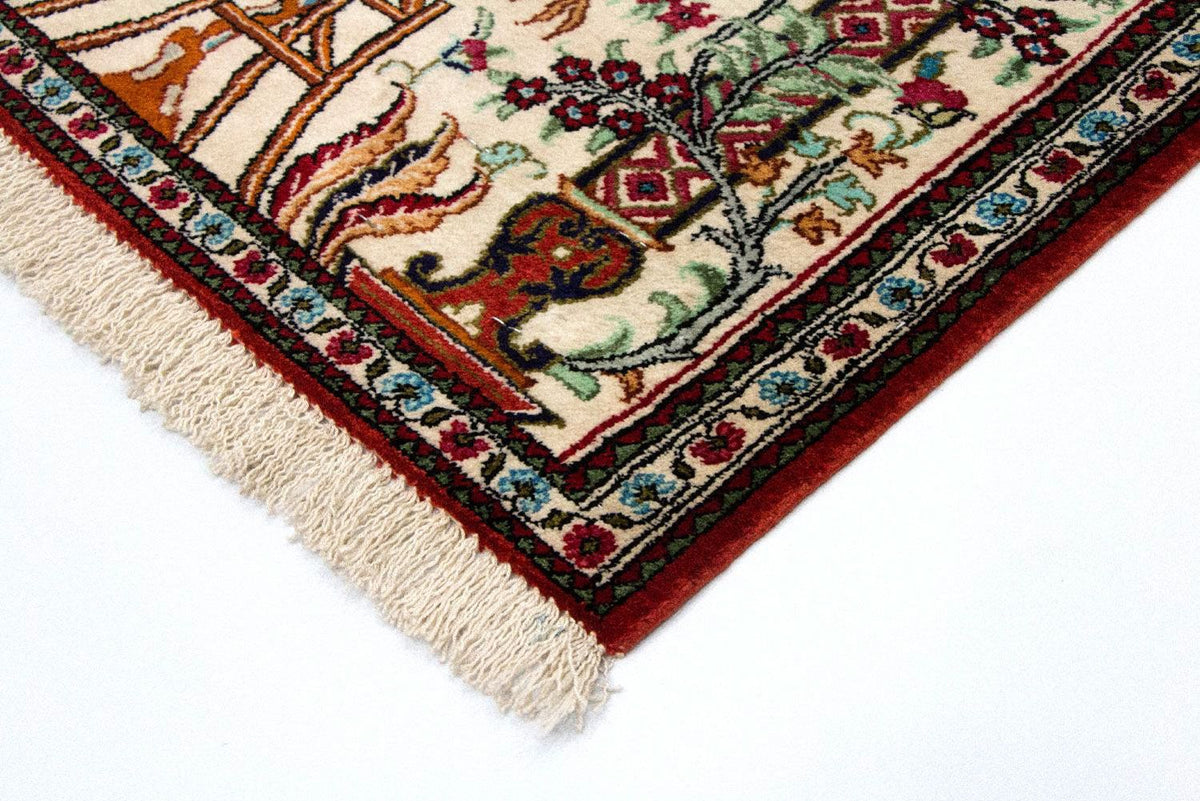 Alfombra de seda - Ghom Seda - Prima - 77 x 57 cm - beige