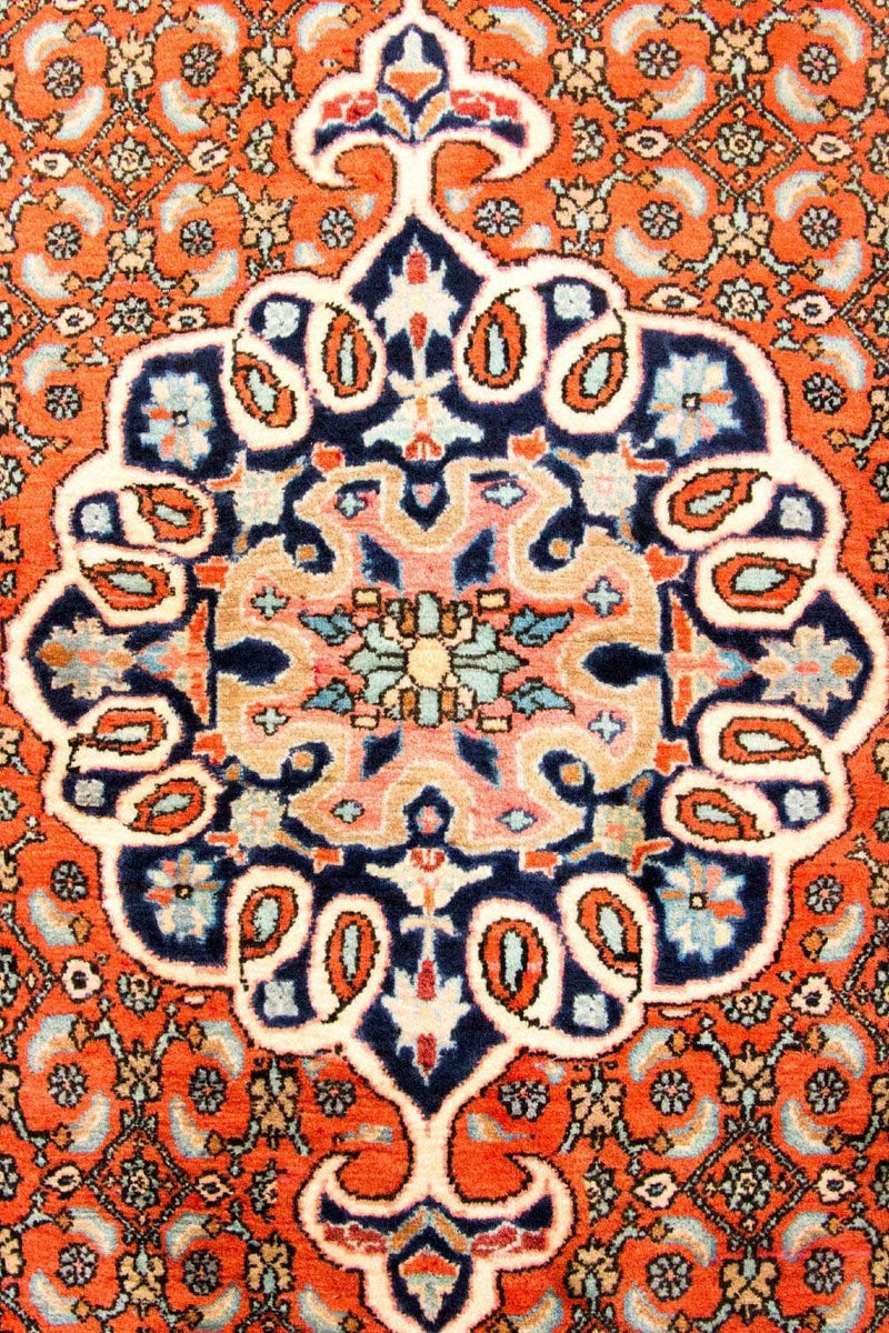 Alfombra persa - Bidjar - 165 x 120 cm - naranja
