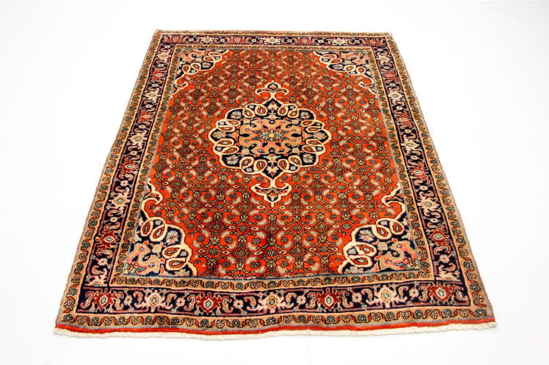 Alfombra persa - Bidjar - 165 x 120 cm - naranja