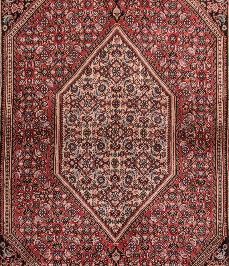 Alfombra persa - Bidjar - 190 x 112 cm - rojo claro