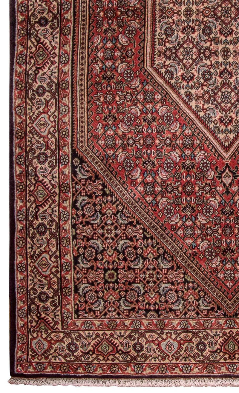 Alfombra persa - Bidjar - 190 x 112 cm - rojo claro