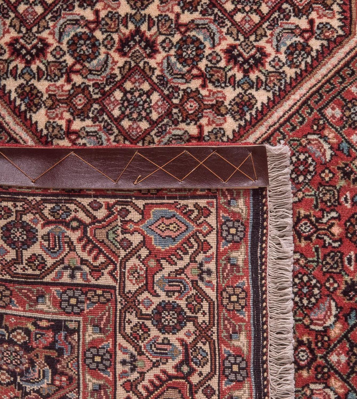 Alfombra persa - Bidjar - 190 x 112 cm - rojo claro
