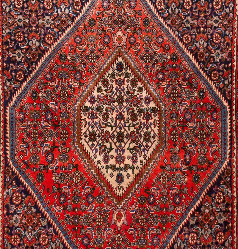 Alfombra persa - Bidjar - 181 x 120 cm - rojo