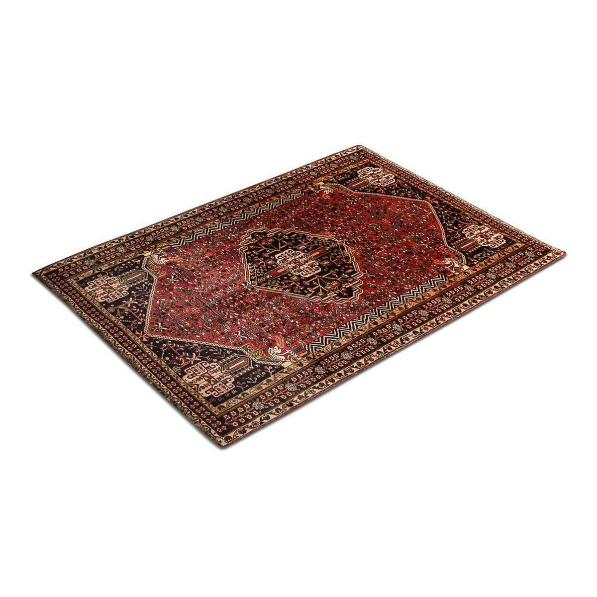 Alfombra persa - Nómada - 245 x 161 cm - rojo