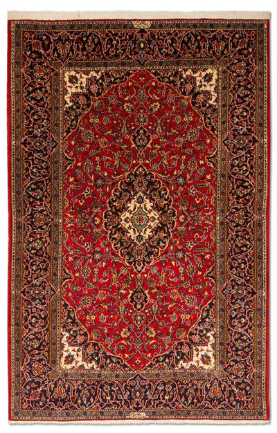 Kashan Alfombra 141x216cm - Alfombra persa