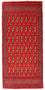 Alfombra de pasillo Alfombra Turkaman - 100 x 50 cm - rojo