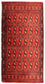 Alfombra de pasillo Alfombra Turkaman - 100 x 50 cm - rojo