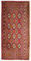 Alfombra de pasillo Alfombra Turkaman - 100 x 50 cm - rojo