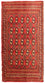 Alfombra de pasillo Alfombra Turkaman - 100 x 50 cm - rojo