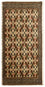 Alfombra de pasillo Alfombra Turkaman - 100 x 50 cm - beige