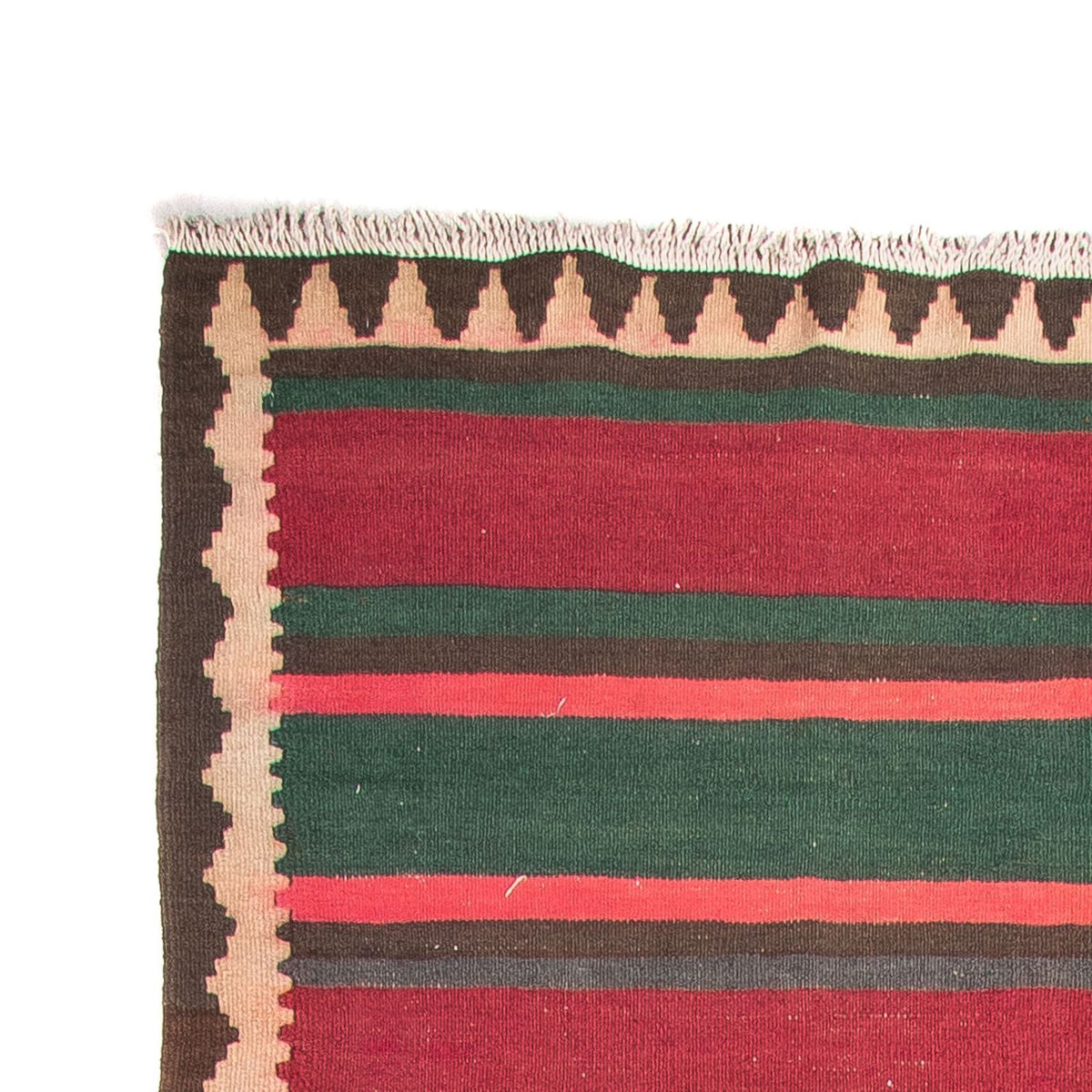Alfombra de pasillo Alfombra Kelim - Antigua - 400 x 142 cm - multicolor