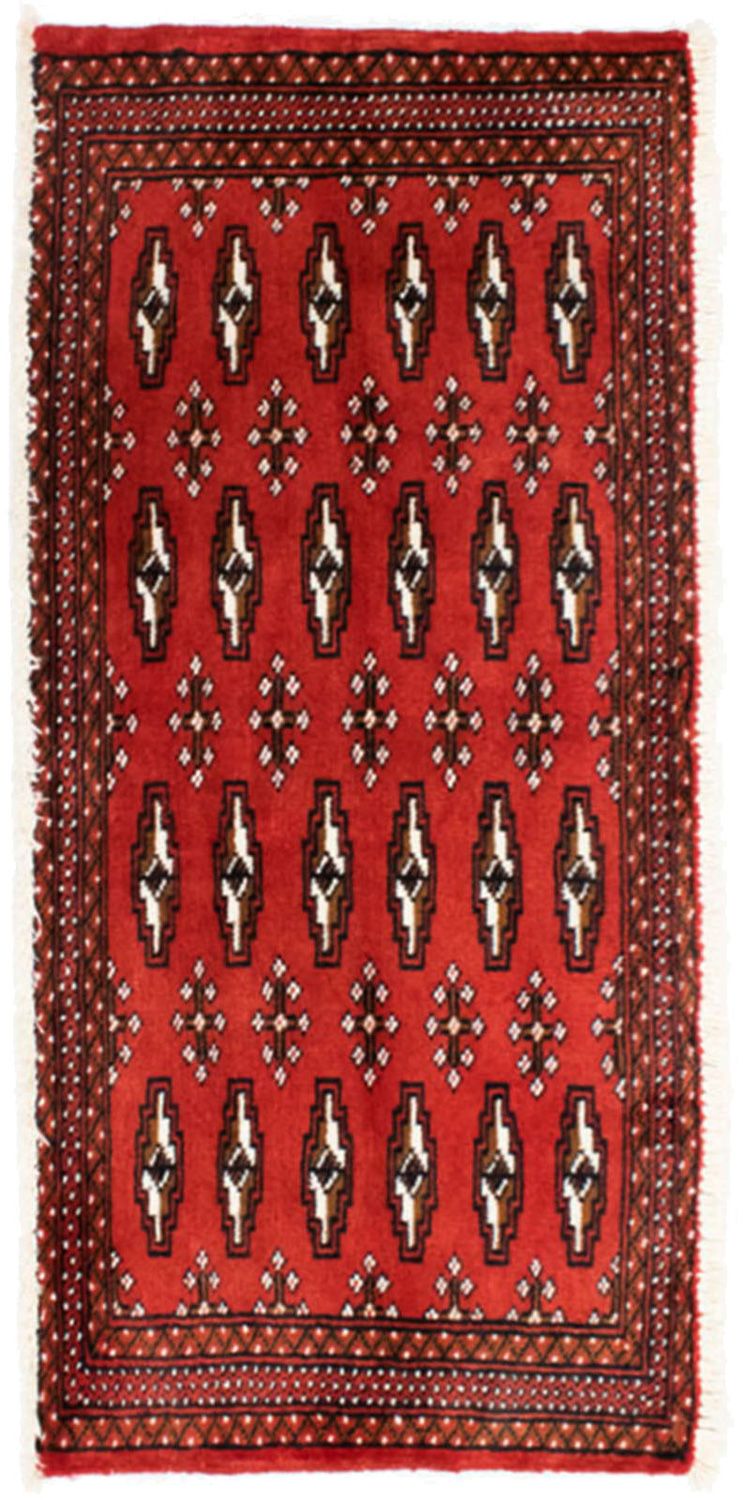 Alfombra de pasillo Alfombra Turkaman - 100 x 50 cm - rojo