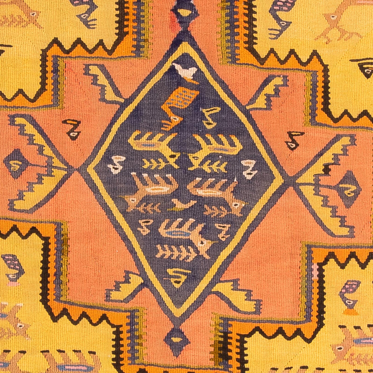 Alfombra de pasillo Alfombra Kelim - Antigua - 280 x 147 cm - multicolor