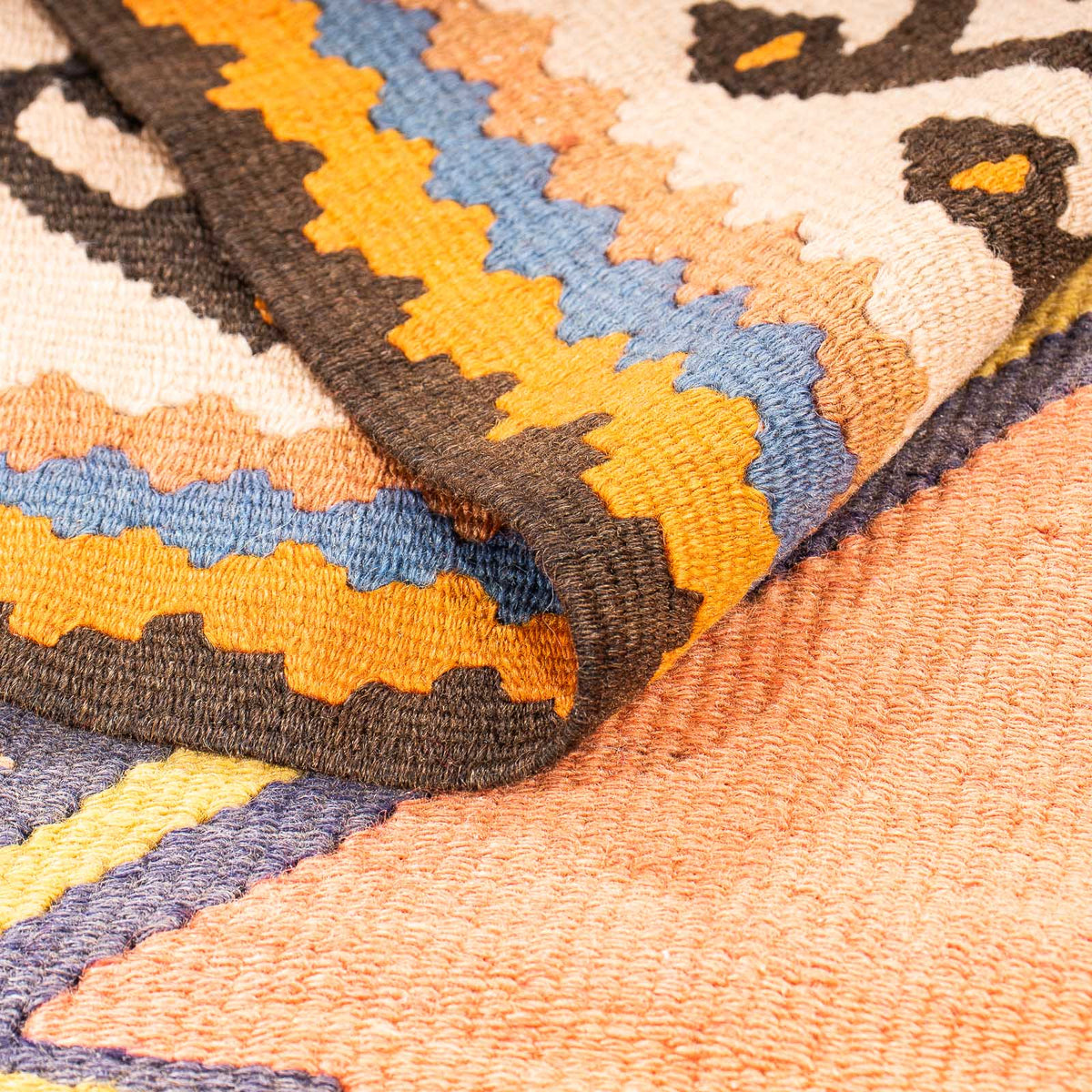 Alfombra de pasillo Alfombra Kelim - Antigua - 280 x 147 cm - multicolor