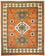 Alfombra oriental - 304 x 249 cm - naranja