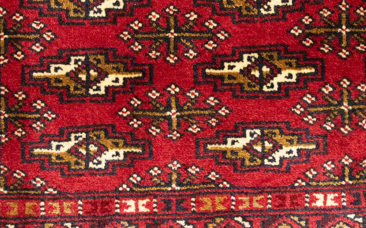 Alfombra de pasillo Alfombra Turkaman - 100 x 50 cm - rojo