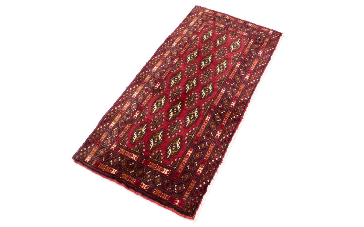 Alfombra de pasillo Alfombra Turkaman - 100 x 50 cm - rojo