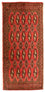 Alfombra de pasillo Alfombra Turkaman - 100 x 50 cm - rojo
