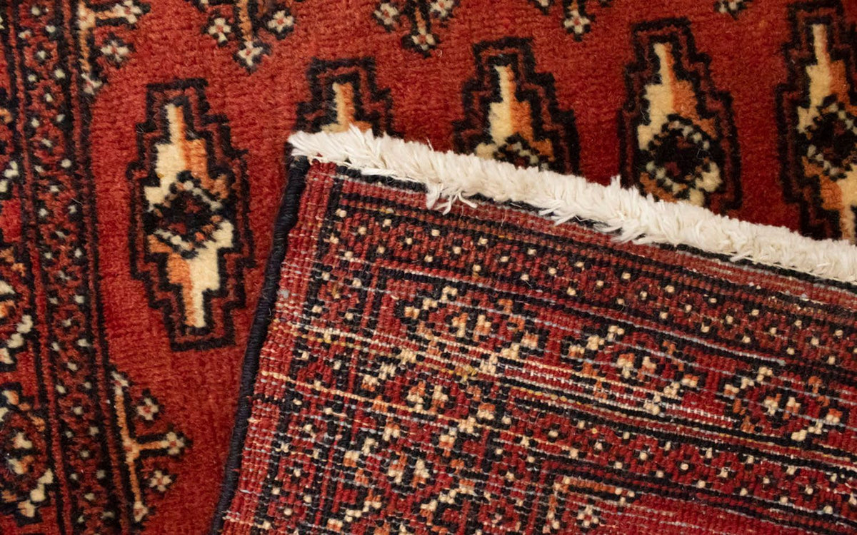 Alfombra Turkaman - 130 x 60 cm - rojo