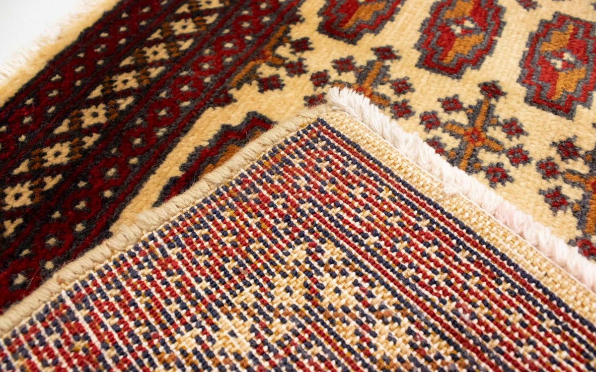 Alfombra Turkaman - 130 x 60 cm - beige