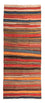 Alfombra de pasillo Alfombra Kelim - Antigua - 330 x 135 cm - multicolor