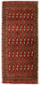 Alfombra Turkaman - 130 x 60 cm - rojo