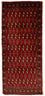Alfombra Turkaman - 130 x 60 cm - rojo