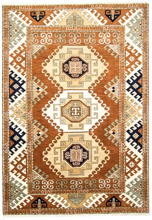 Alfombra oriental - 298 x 208 cm - óxido