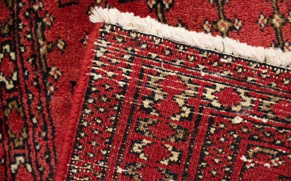 Alfombra Turkaman - 130 x 60 cm - rojo