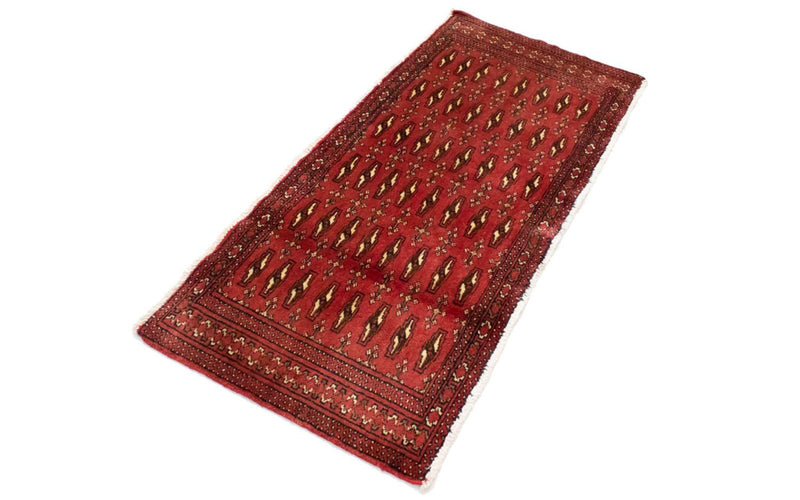 Alfombra Turkaman - 130 x 60 cm - rojo
