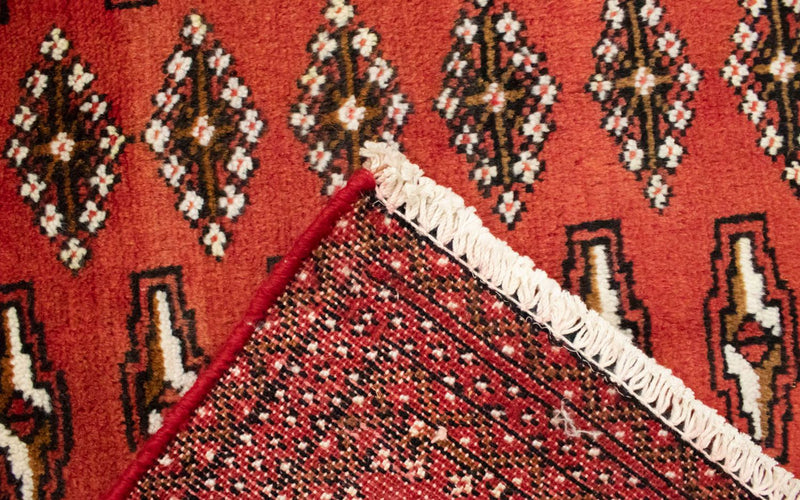 Alfombra Turkaman - 130 x 60 cm - rojo