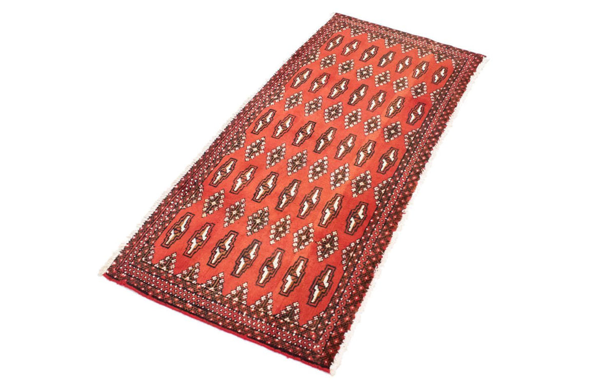 Alfombra Turkaman - 130 x 60 cm - rojo