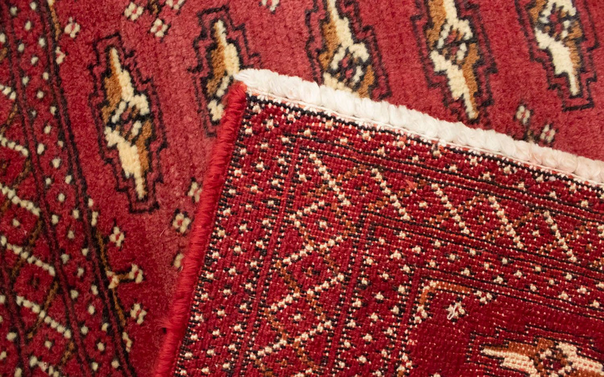 Alfombra Turkaman - 130 x 60 cm - rojo