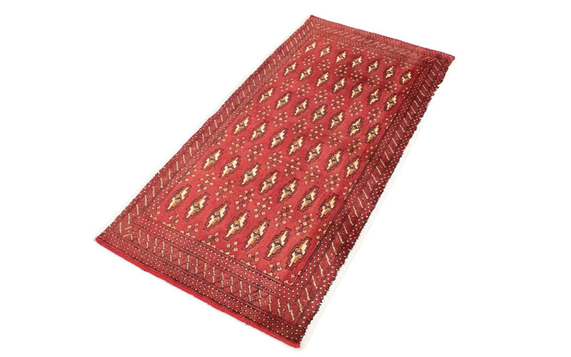 Alfombra Turkaman - 130 x 60 cm - rojo