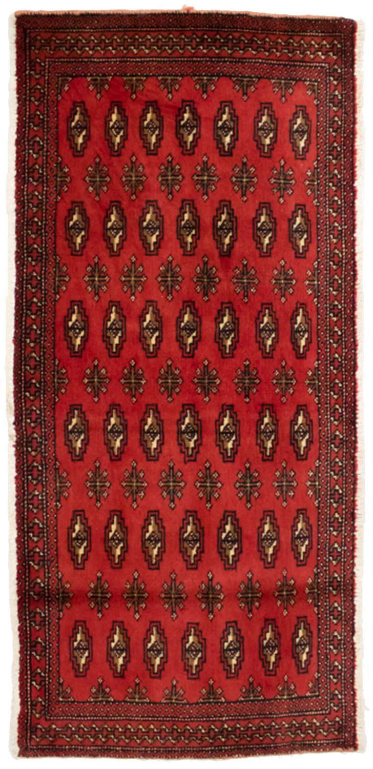 Alfombra Turkaman - 130 x 60 cm - rojo