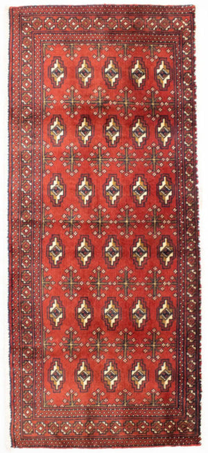 Alfombra Turkaman - 130 x 60 cm - óxido