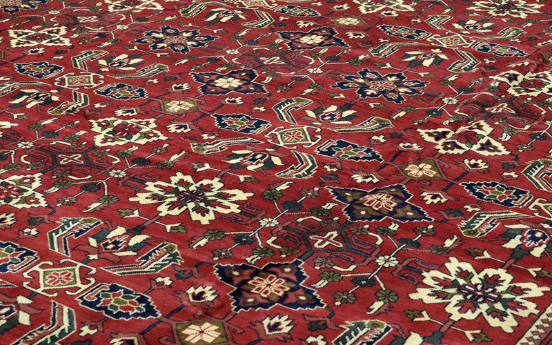 Alfombra afgana - Hatschlu - 492 x 401 cm - rojo