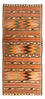 Alfombra de pasillo Alfombra Kelim - Antigua - 340 x 160 cm - multicolor