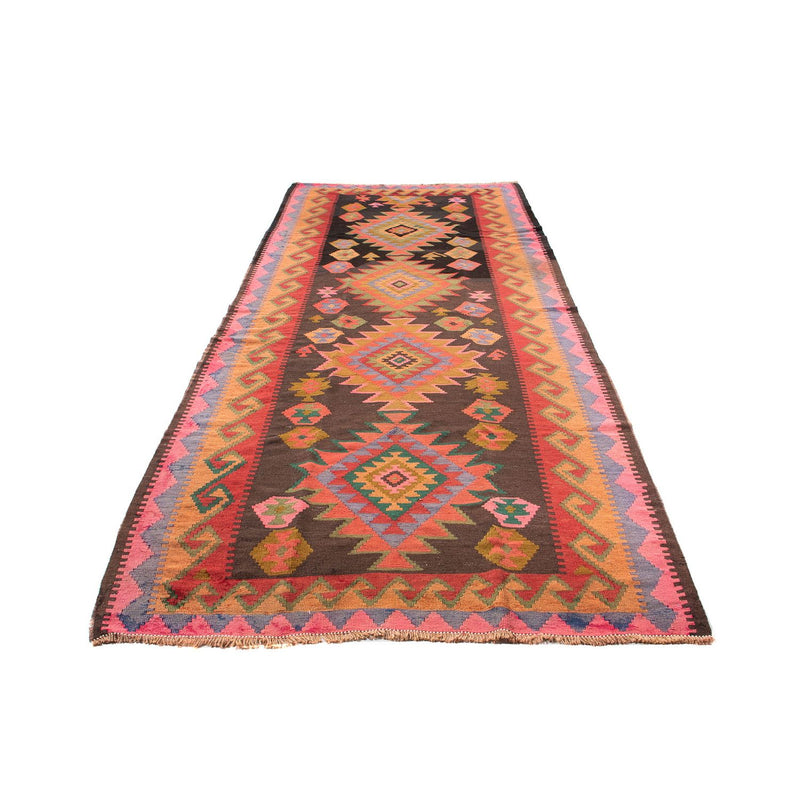 Alfombra de pasillo Alfombra Kelim - Antigua - 330 x 155 cm - multicolor