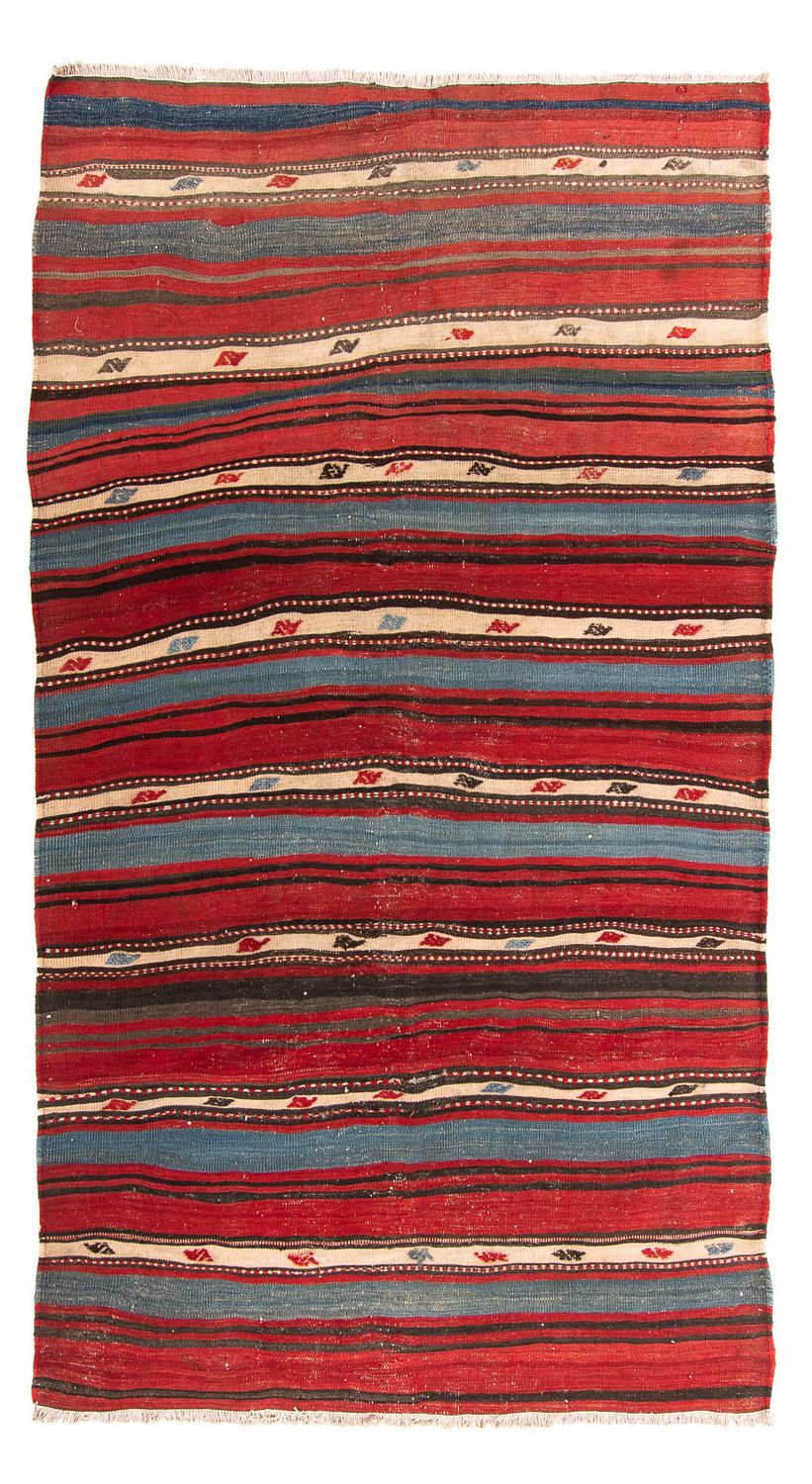 Alfombra de pasillo Alfombra Kelim - Antigua - 250 x 140 cm - multicolor