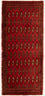 Alfombra Turkaman - 130 x 60 cm - rojo
