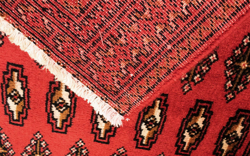 Alfombra Turkaman - 130 x 60 cm - rojo