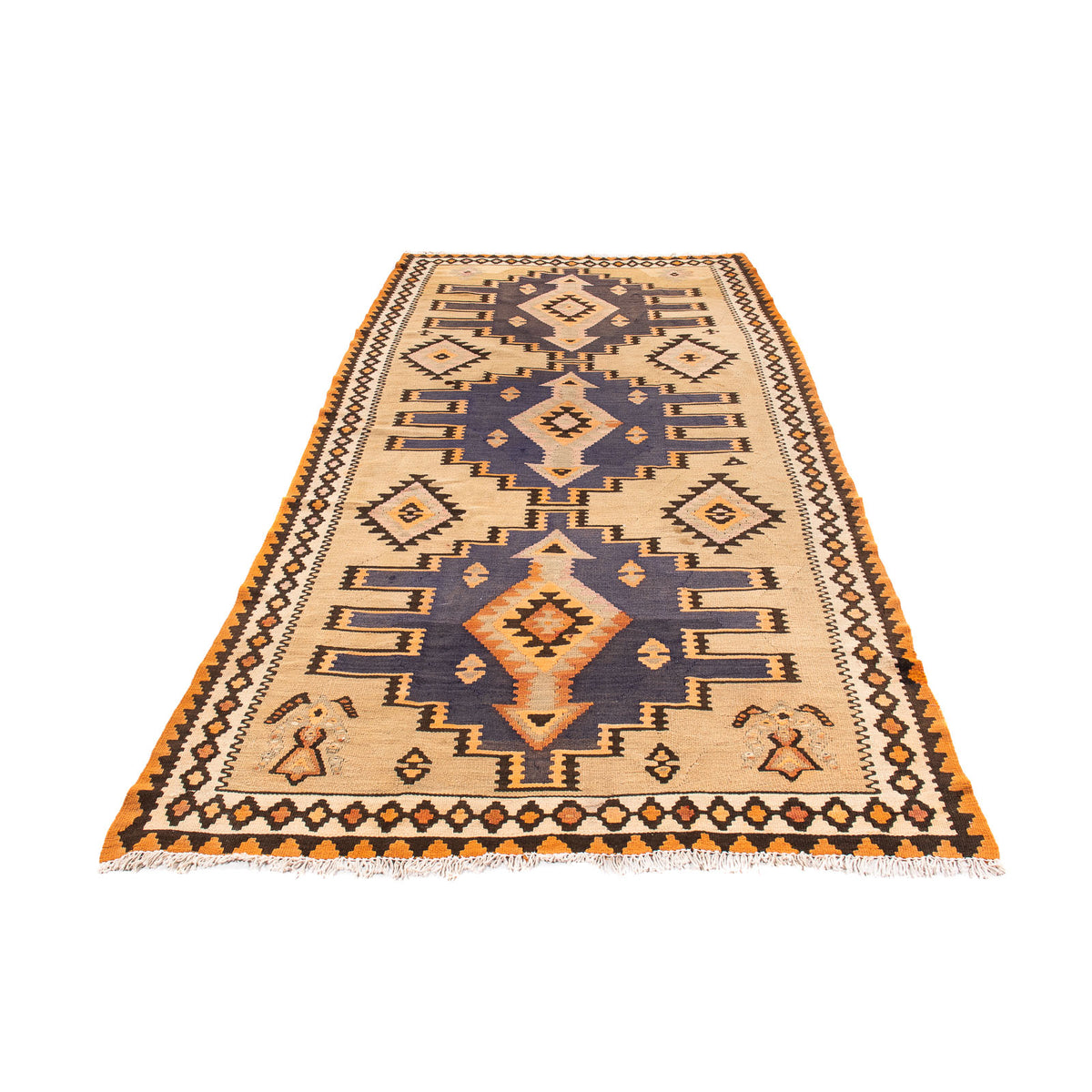Alfombra Kelim - Antigua - 265 x 140 cm - multicolor