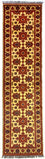 Alfombra de pasillo Alfombra afgana - Hatschlu - 304 x 80 cm - rojo