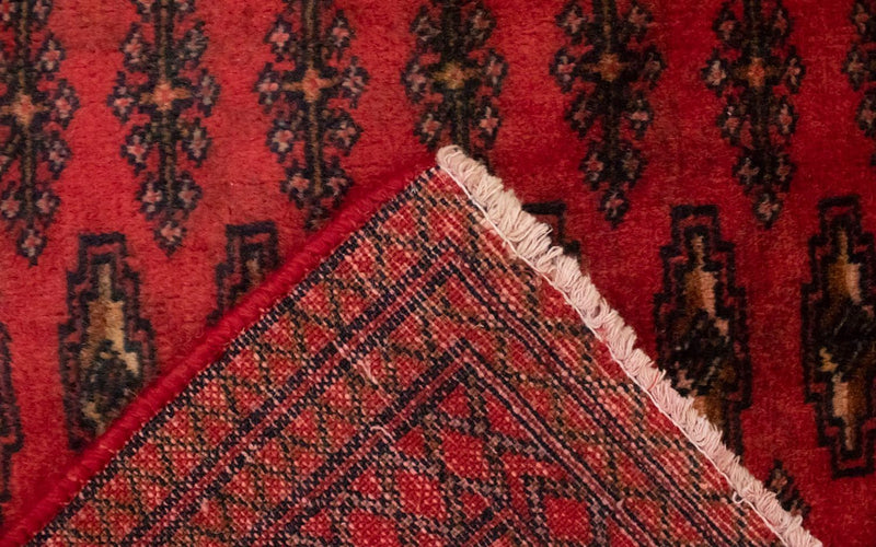 Alfombra Turkaman - 130 x 60 cm - rojo