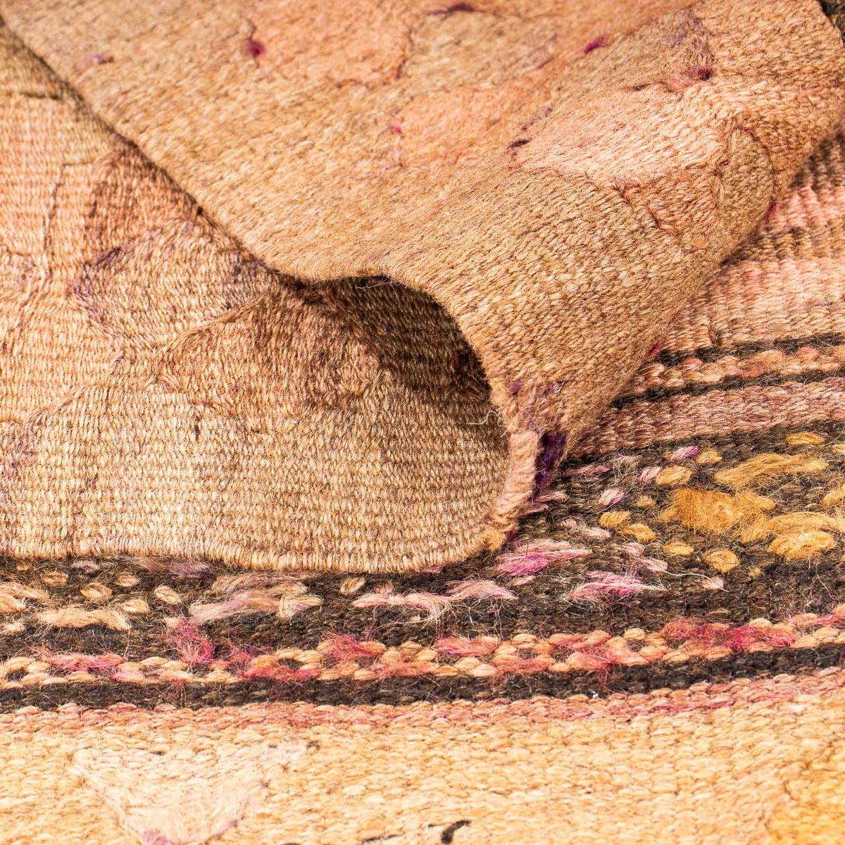 Alfombra de pasillo Alfombra Kelim - Antigua - 260 x 110 cm - multicolor