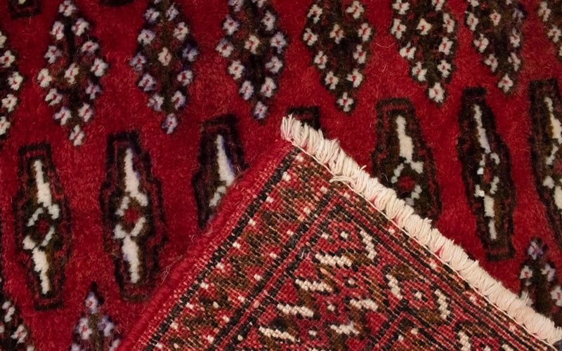 Alfombra Turkaman - 130 x 60 cm - rojo