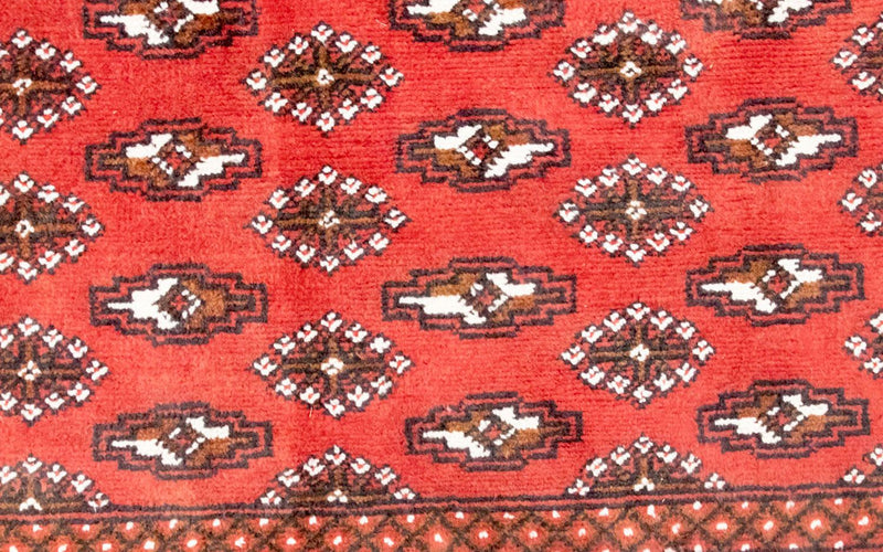 Alfombra Turkaman - 130 x 60 cm - rojo