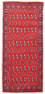 Alfombra Turkaman - 130 x 60 cm - rojo